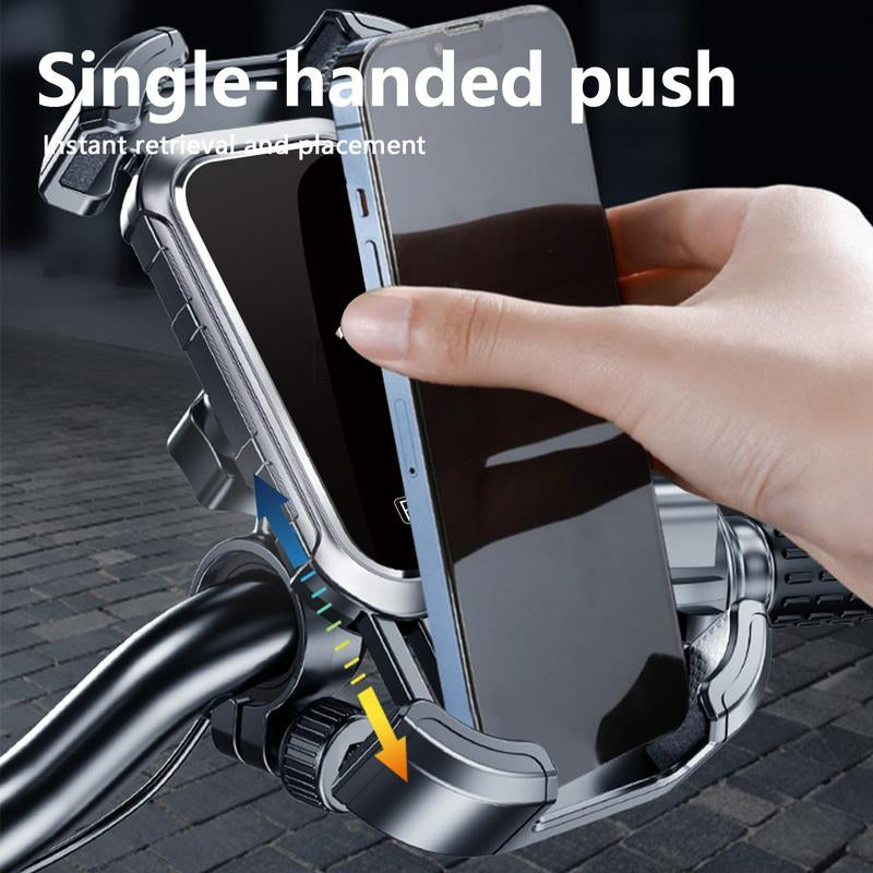 Bike Phone Holder, [2024 Upgrade] Motorcycle Phone Mount, Bicycle Phone Holder, Handlebar Phone Mount, for Iphone Bike Mount, Bike Accessories, Bicycle Accessories