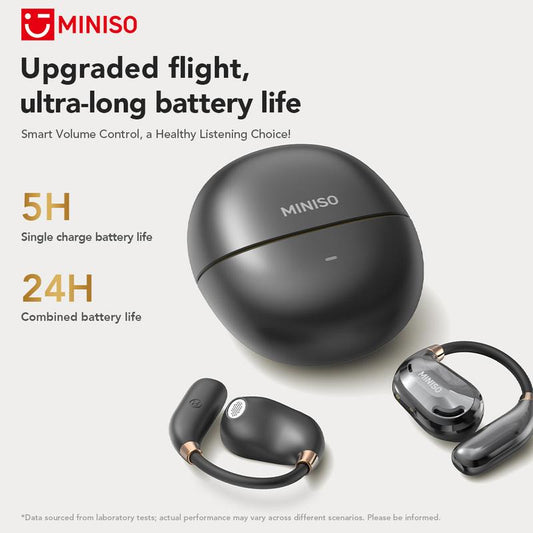 MINISO MS209 Wireless Bluetooth Headset, Bluetooth 6.0, OWS Earphones , Sports Headphones, Built-In Microphone, Compatible with Android/Ios