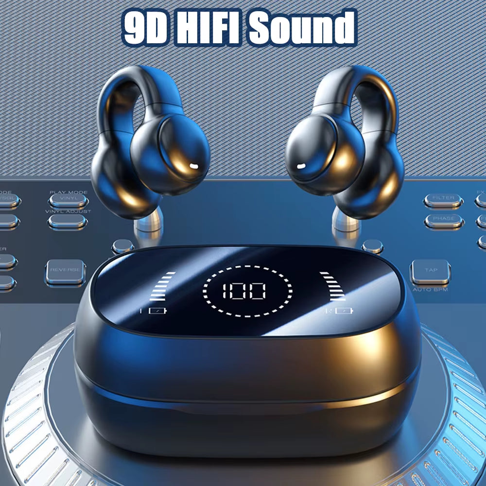Bone Conduction Wireless Headphones Hifi Bluetooth 5.3 Gaming Headsets Noise Canceling Sport Earphones for Xiaomi Iphone