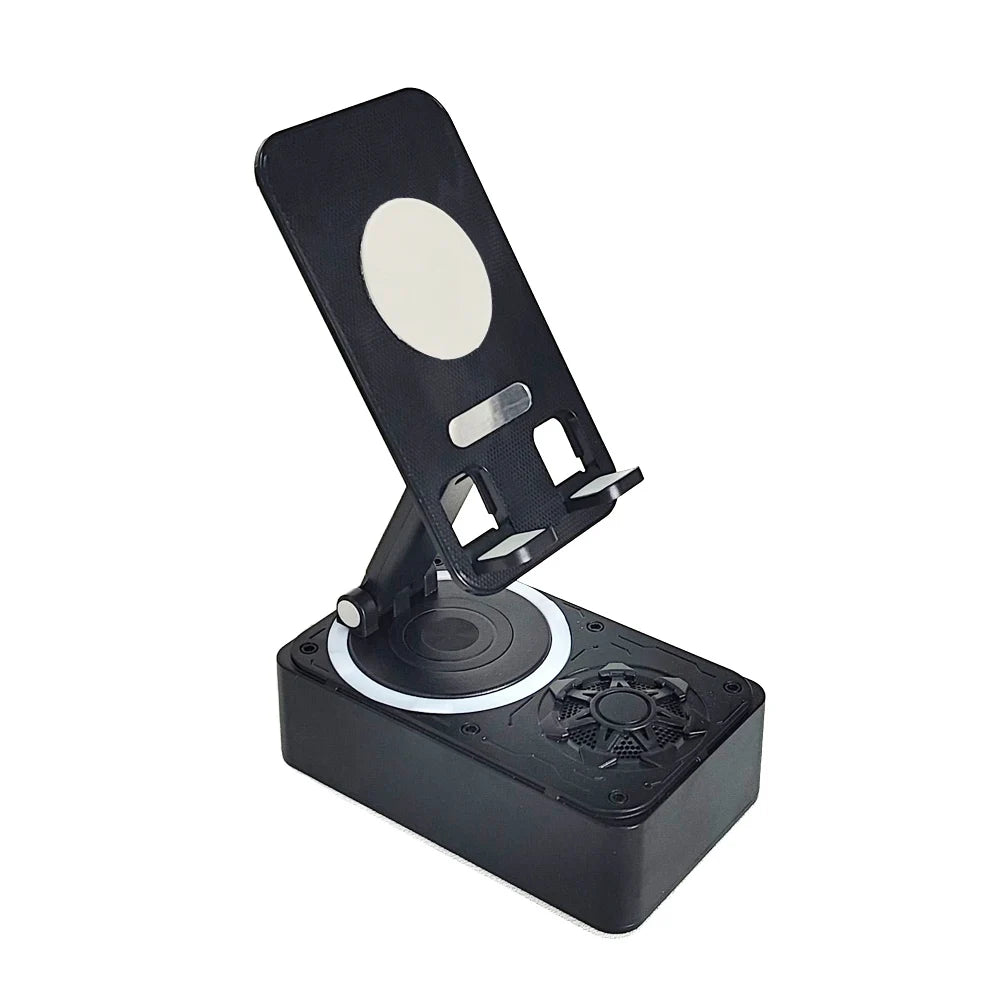New Cell Phone Holder Stand with Bluetooth Speaker Adjustable Desktop Live Lazy Tablet Bracket Support Portable Wireless Speaker