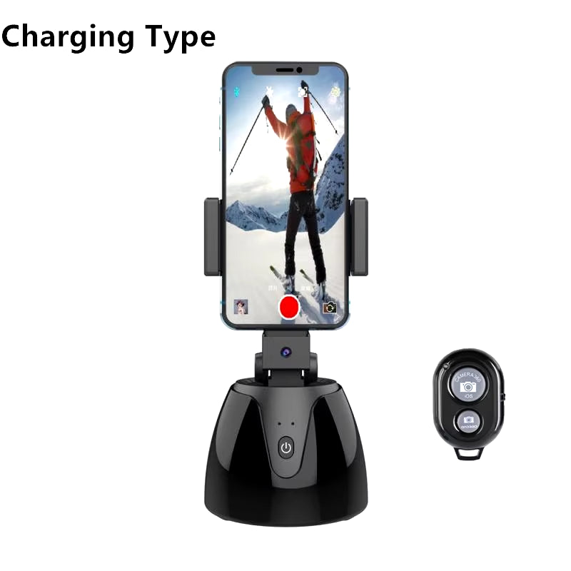 Auto Face Tracking Gimbal Stabilizer Phone Tripod Accessories 360 Rotation Live Smart AI Follow-Up Photo Vlog Video Recorder