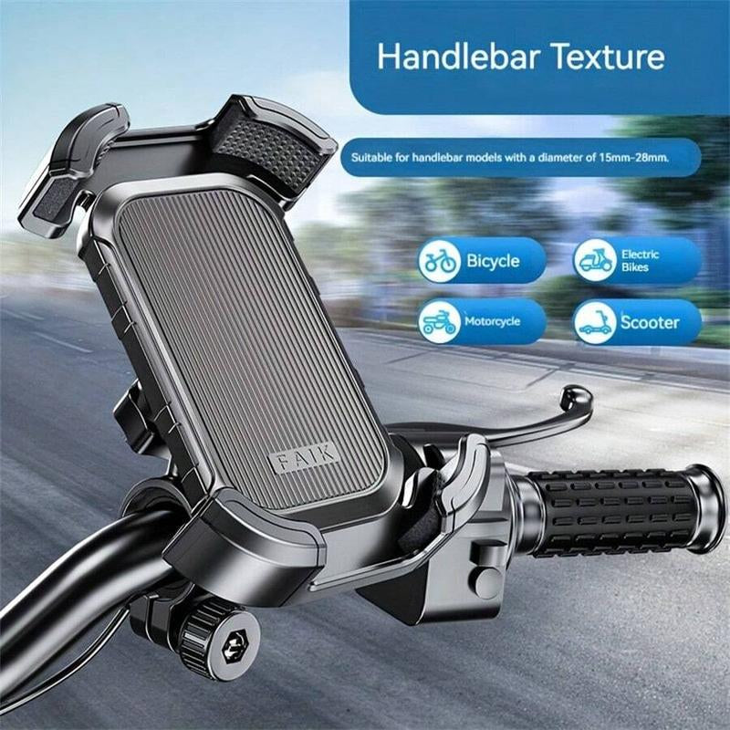 Bike Phone Holder, [2024 Upgrade] Motorcycle Phone Mount, Bicycle Phone Holder, Handlebar Phone Mount, for Iphone Bike Mount, Bike Accessories, Bicycle Accessories
