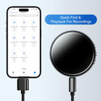 Magnetic Digital Voice Recorder - Voice Activated Recorder, Compact Audio Recorder,Audio Recording Device, Grabadora De Audiodigital