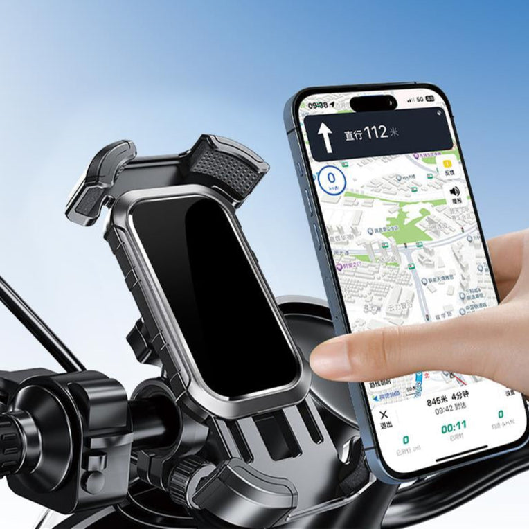 Bike Phone Holder, [2024 Upgrade] Motorcycle Phone Mount, Bicycle Phone Holder, Handlebar Phone Mount, for Iphone Bike Mount, Bike Accessories, Bicycle Accessories