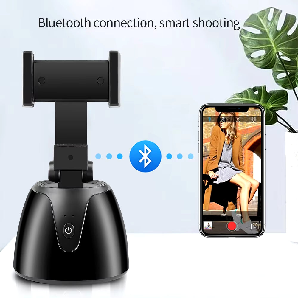 Auto Face Tracking Gimbal Stabilizer Phone Tripod Accessories 360 Rotation Live Smart AI Follow-Up Photo Vlog Video Recorder