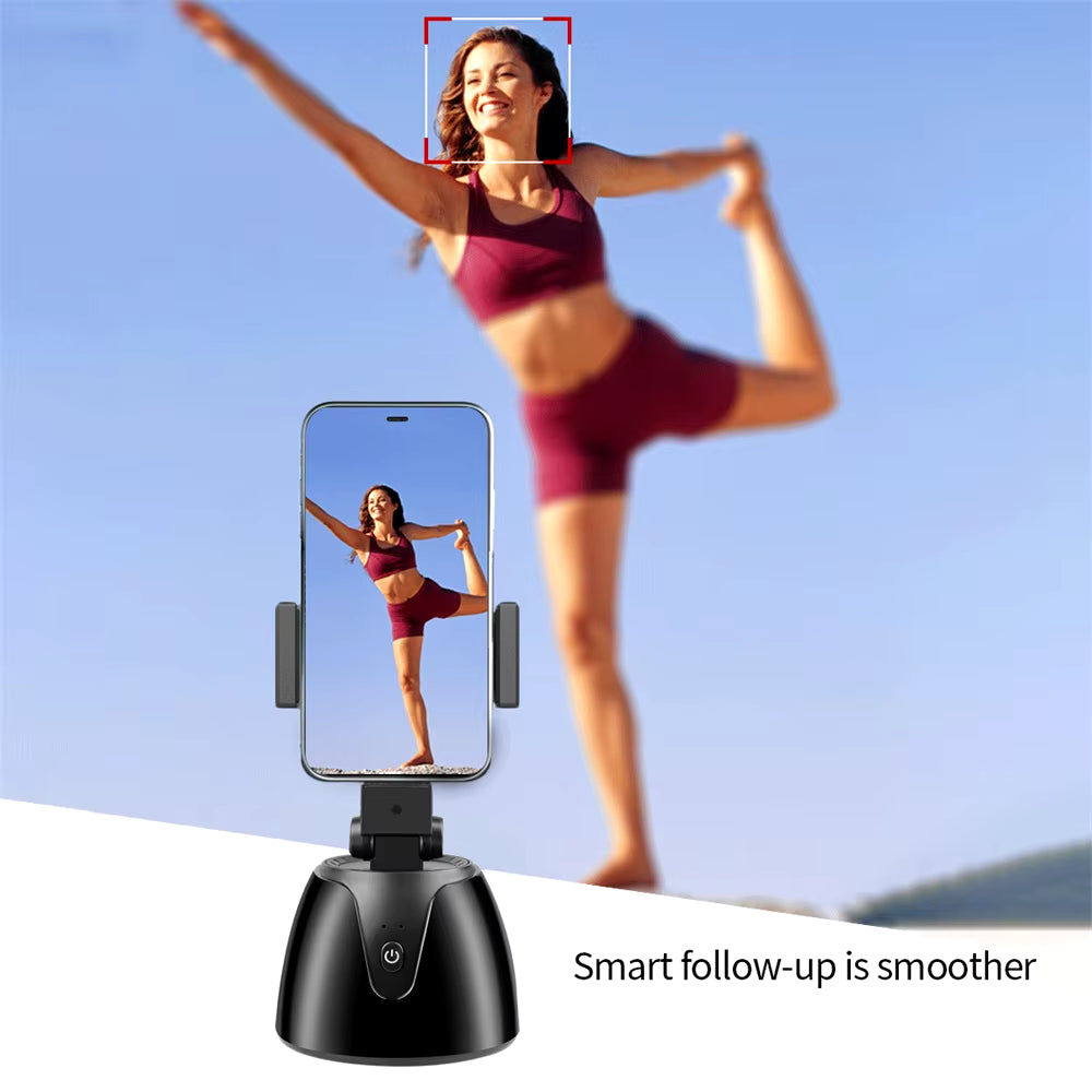 Auto Face Tracking Gimbal Stabilizer Phone Tripod Accessories 360 Rotation Live Smart AI Follow-Up Photo Vlog Video Recorder