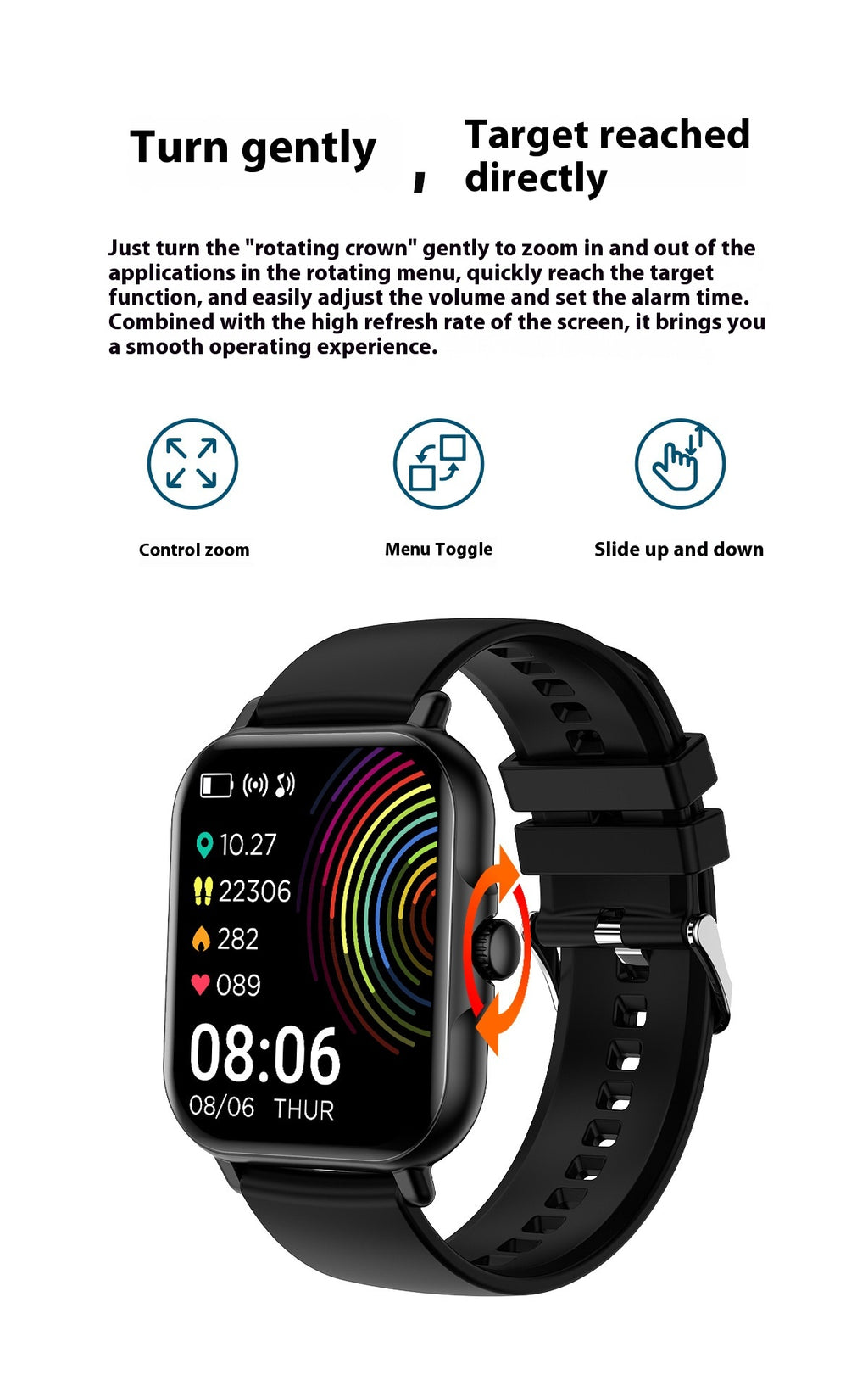 Bluetooth-Compatible Calling Smart Watch Message Reminder Sports Heart Rate Sleep Monitoring