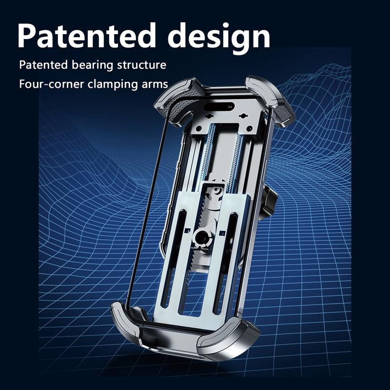 Bike Phone Holder, [2024 Upgrade] Motorcycle Phone Mount, Bicycle Phone Holder, Handlebar Phone Mount, for Iphone Bike Mount, Bike Accessories, Bicycle Accessories